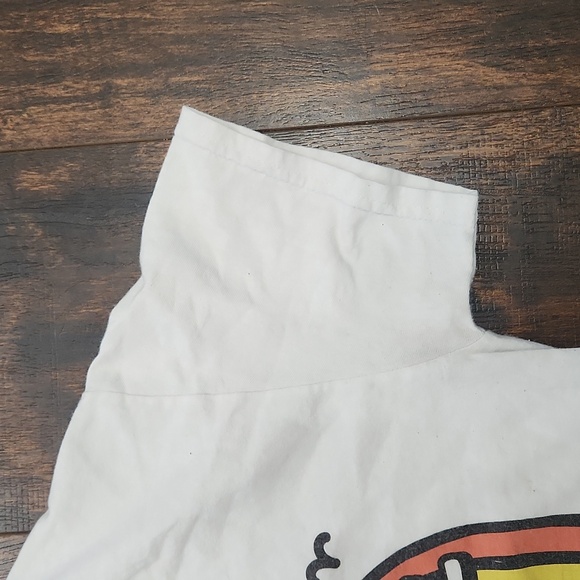 DOM it's a beautiful day don't ruin it t-shirt Small white rainbow graphic tee - Picture 6 of 8